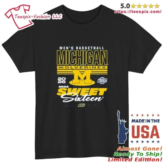 Discover Wolverines Something Inked 2026 NCAA March Madness Sweet 16 Shirt