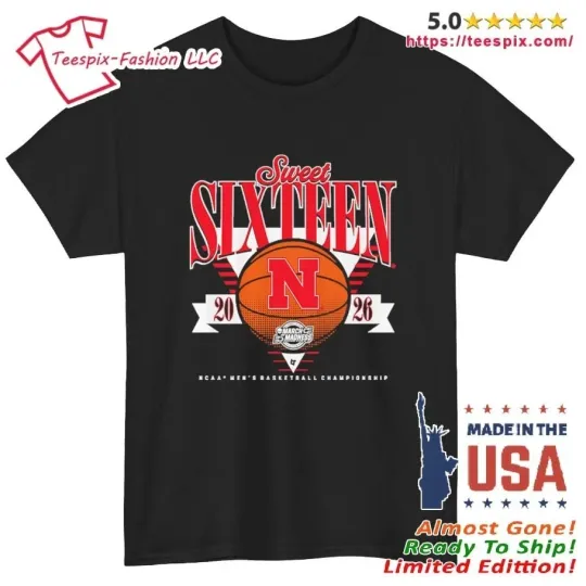 Discover Cornhuskers MBB 2026 Sweet Sixteen Shirt
