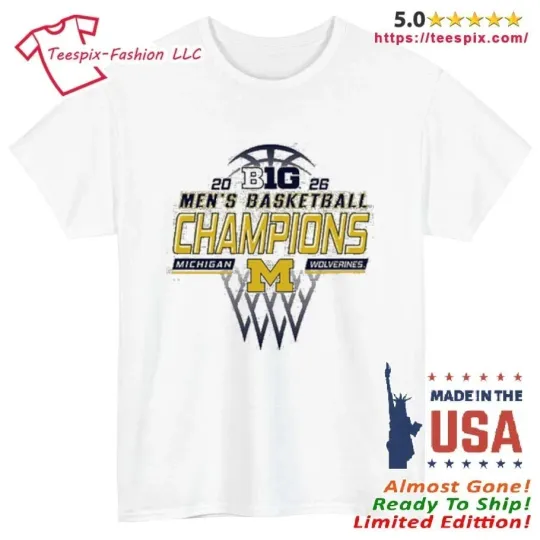 Discover 2026 Big Men’s Basketball Champions Wolverines Shirt