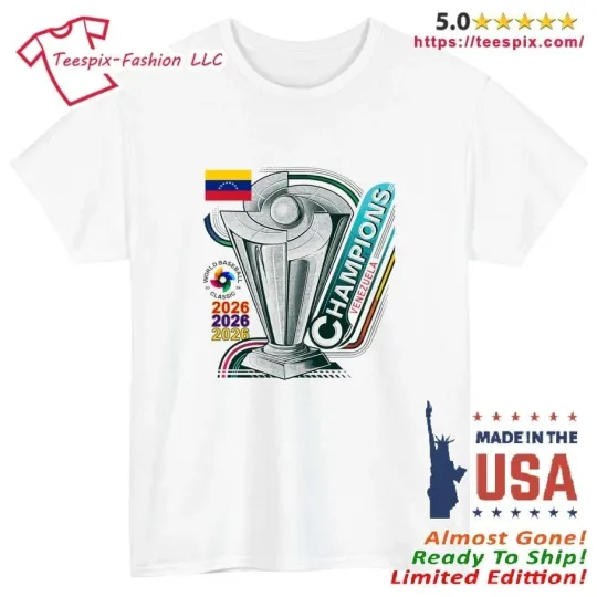 Discover Venezuela Team 2026 World Baseball Classic Champions T-Shirt