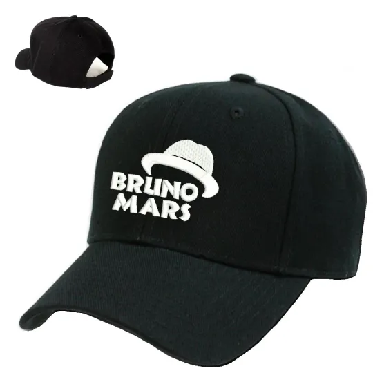 Discover Bruno Mars Baseball Cap for Fans Fedora Logo Souvenir Gift Concert