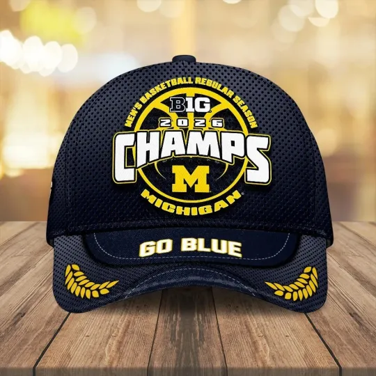 Michigan Wolverines Men’s Basketball 2026 Big Ten Champions Classic Cap