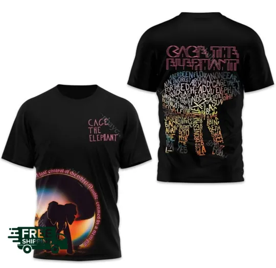 Discover Special Cage The Elephant All Over Print 3D Tee Shirt Men Fan Gifts