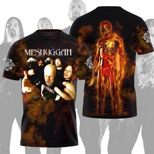 Discover Meshuggah Band 3D Print T Shirt Gift Fan