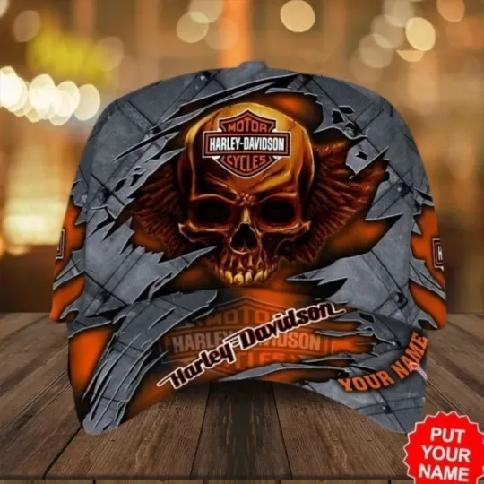 Discover Classic Motorcycle Cap Biker Hat Vintage Rider Adjustable Casual Unisex