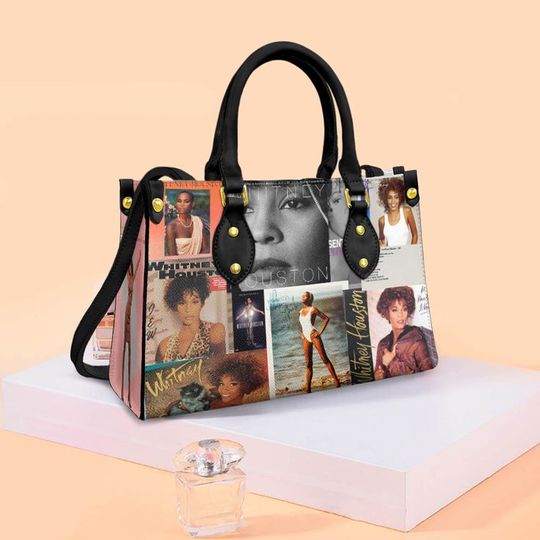Discover Whitney Houston Leather Handbag, Music Lover Tote Bag, Pop Diva Fan Gift
