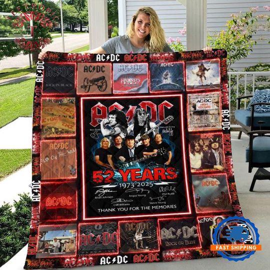 Discover AC-DC Band Celebrate the Power Up Tour Quilt, Gift for Fan