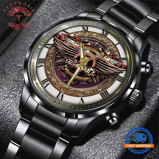 Discover Aerosmith the 2025 Black Stainless Steel Watch