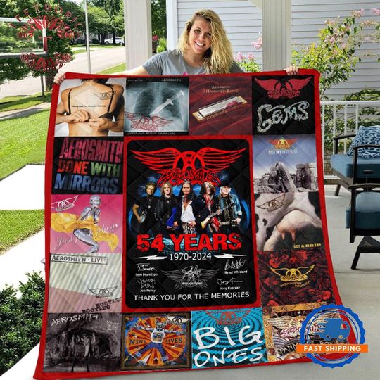 Aerosmith Farewell Tour 2025 Quilt, Gift for Fan