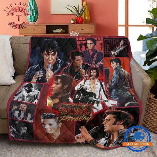 Discover Elvis Presley Music Quilt, Gift for Fan