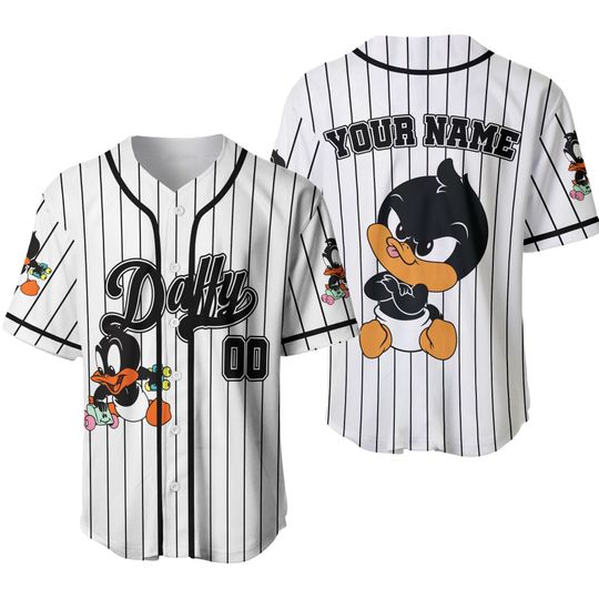 Custom Daffy Duck Baseball Jersey, Looney Tunes Shirt, Fan Outfit
