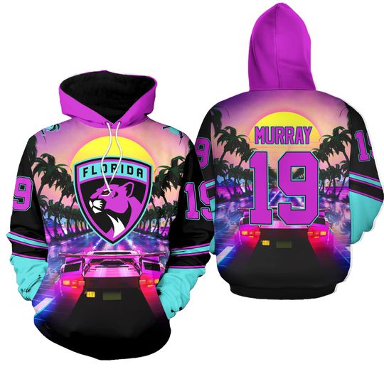 Custom Florida Panthers Hoodie Miami Vice Design Unisex Hockey Christmas Gift