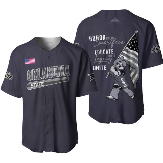 Oklahoma State Cowboys Folds Of Honor 2026 Night Baseball Jersey