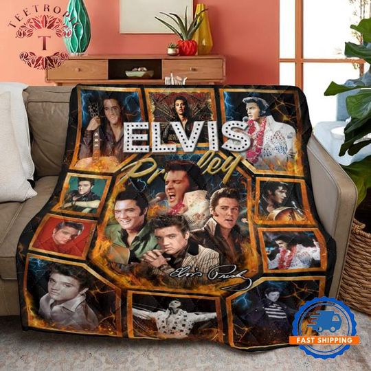 Elvis Presley Music Quilt, Gift for Fan