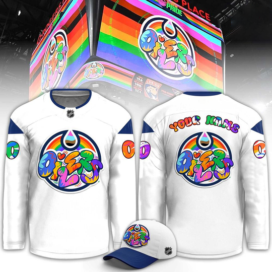 Discover Personalized Edmonton Oilers Pride Celebration Hockey Jersey