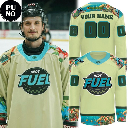 Indy Fuel x Margaritaville Night 2026 Personalized Hockey Jersey