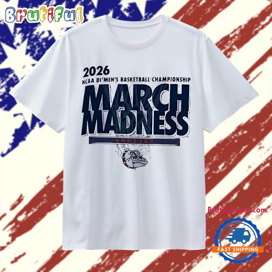 Discover Gonzaga Bulldogs NCAA DI men’s Basketball Championship March Madness 2026 T Shirt