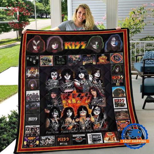 Discover KISS Band Quilt, Gift for Fan
