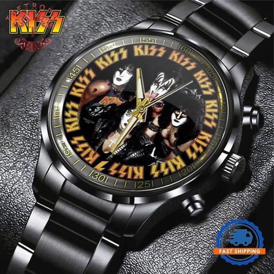 Discover KISS Band Signature Black Stainless Steel Watch