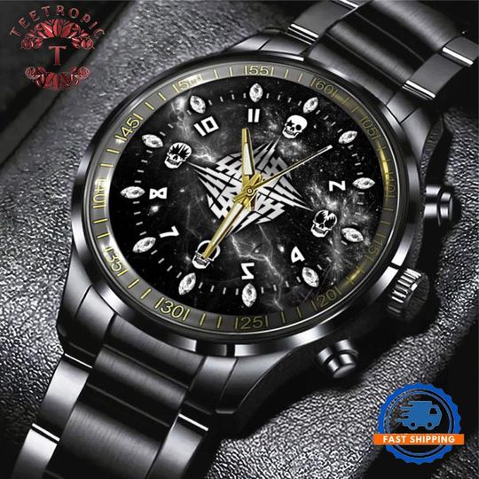 Discover KISS Music for Fans Black Stainless Steel Watch