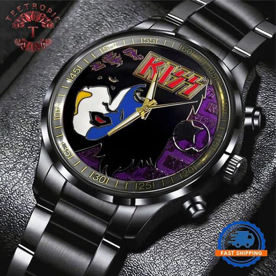 Discover KISS World Tour Must Have for Fans Black Stainless Steel Watch