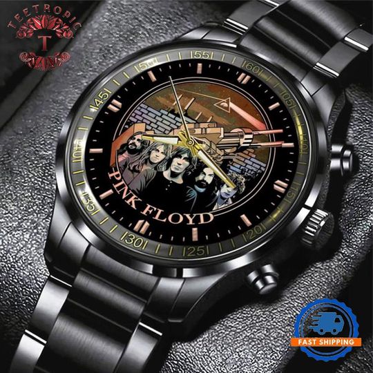 Pink Floyd Rock Band Black Stainless Steel Watch