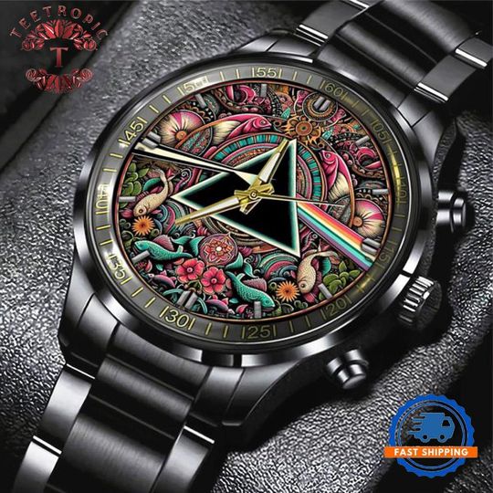 Pink Floyd Rock Band Black Stainless Steel Watch