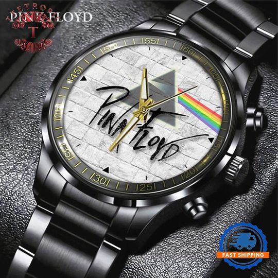 Pink Floyd Black Stainless Steel Watch