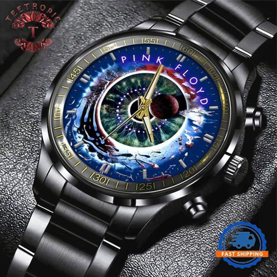 Pink Floyd Black Stainless Steel Watch