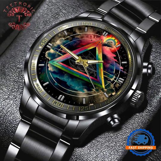 Pink Floyd Black Stainless Steel Watch