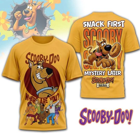 Scooby-Doo Where Are You Snack Firts Mystery Later 3D T-shirt