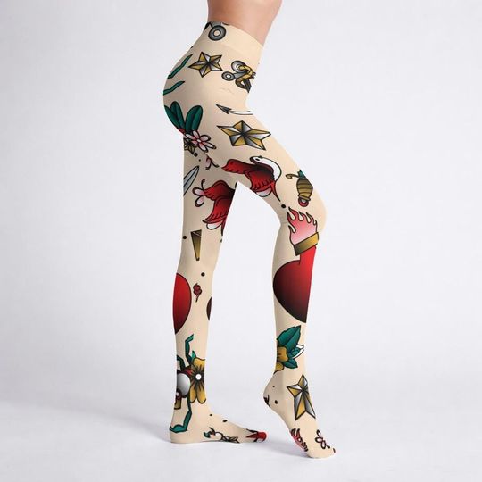 Explore All Over Print Women’s High-Stretch Pantyhoses