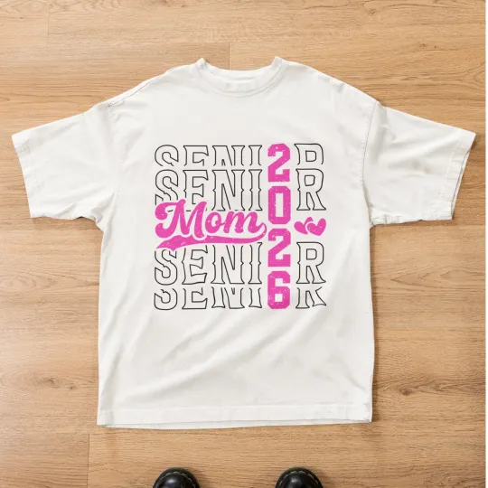 Discover Senior Mom 2026 T-Shirt Class of 2026 Proud Graduation Tee