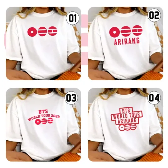 Discover Kpop World Tour 2026 Unisex T-Shirt Sweatshirt Hoodie, Kpop Concert 2026 Shirt,