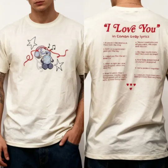 Discover World Tour 2026 Lyric Shirt for Music Fans – Cute Bear Concert Tee