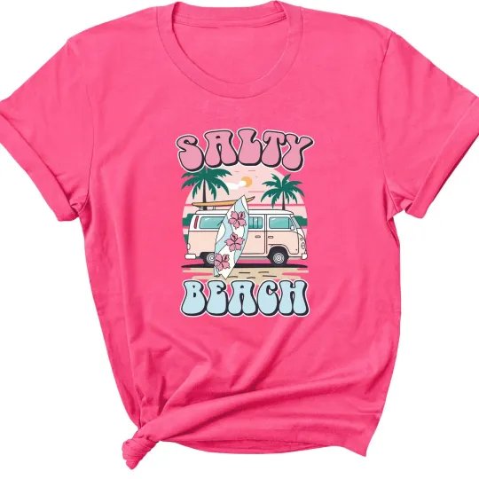 Discover Salty Beach T-Shirt - Summer Beach