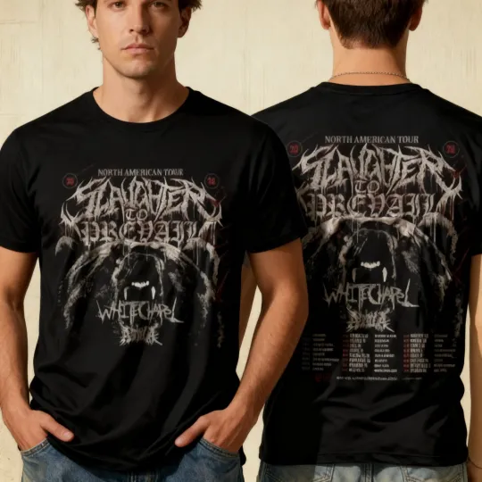 Discover Slaughter To Prevail North America 2026 Tour T-Shirt