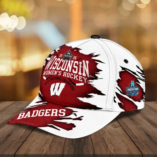 Discover Badgers 2026 Women’s Hockey National Champions Classic Cap