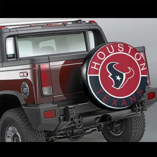 Discover Houston Texans Auto Car Tire Cover Spare Tire Cover 14-17in,fans Gift