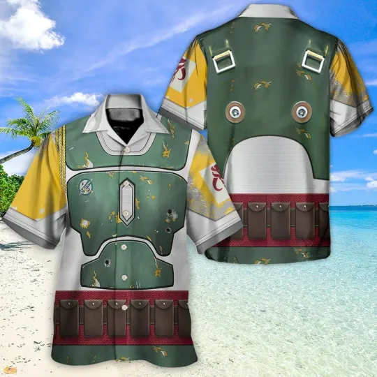 Discover Disney Star Wars Boba Fett Cosplay Awaiian Shirt Summer Beach Aloha