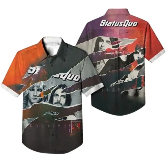 Classic Rock Live Album 3D AOP Hawaiian Shirt Aloha Summer