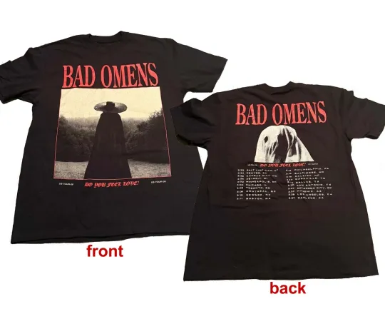 BAD OMENS Do You Feel Love 2026 Tour Merch reprint T-Shirt