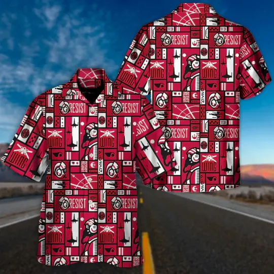 Discover Disney Star Wars Wing Resist Hawaiian Shirt Summer Beach Aloha