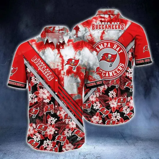 Discover Tampa Bay Buccaneers Tropical Victory Hawaiian, Gift For Fans