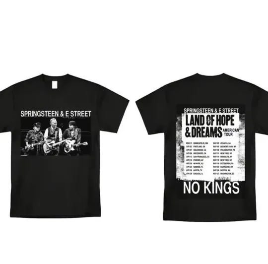 Discover Bruce Springsteen & The E Street Band Tour 2026 T-Shirt Reprint