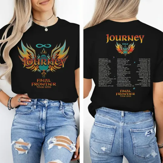 Discover Journey Tour 2026 Final Frontier Shirt Vintage Rock Band Graphic Tee
