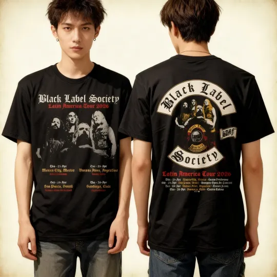 Discover hot Black Label Society Latin America Tour 2026 Cotton All Size Shirt