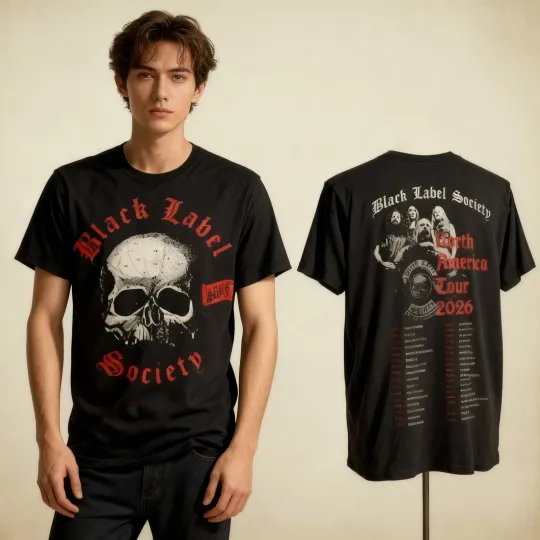 Discover Classic Black Label Society Tour 2026 Shirt