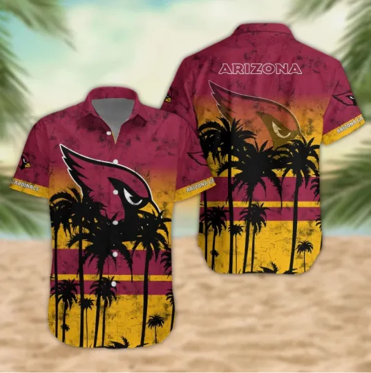 Discover Arizonna Cardinals Desert Sunset Hawaiian, Gift For Fans, Gift For Friends