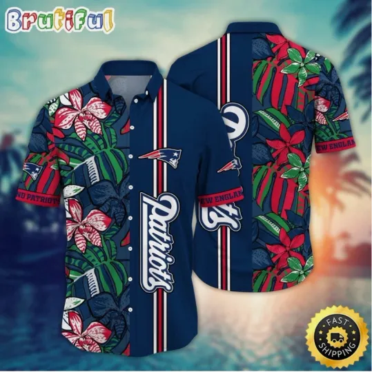 Discover football New England Patriots Hawaiian Shirt Flower Chic Aloha Fashion